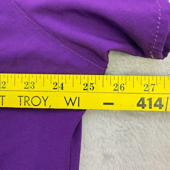 Carhartt Scrub Top Womens 2X Purple V-Neck Force Ripstop Short Sleeve D-Ring - Picture 5 of 6